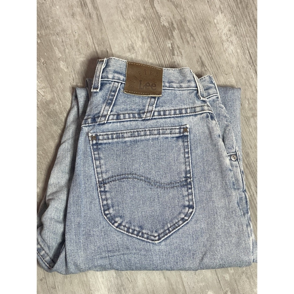 Vintage 70s Lee Riveted‎ Jeans Womens Size12 Blue Denim Made In USA C0055